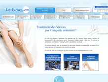 Tablet Screenshot of les-varices.com